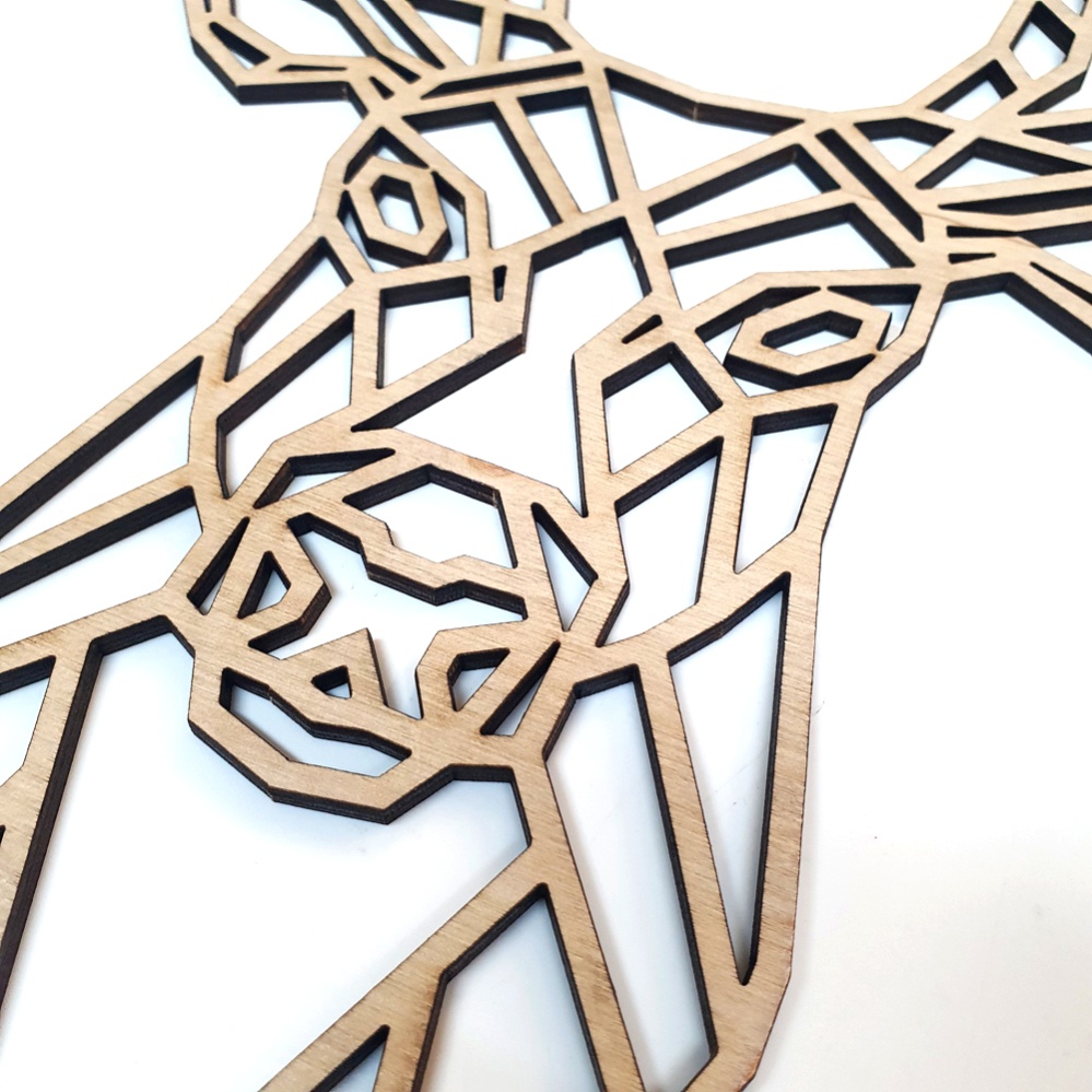 Geometric Stag - Plywood